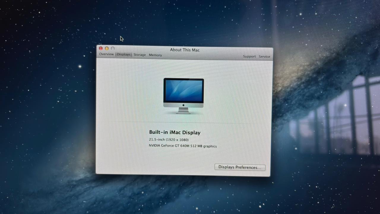 APPLE IMAC A-1418 I5-PROCESSOR 2012-YEAR 8GB-RAM 1TB HDD 22INCH - Image 6