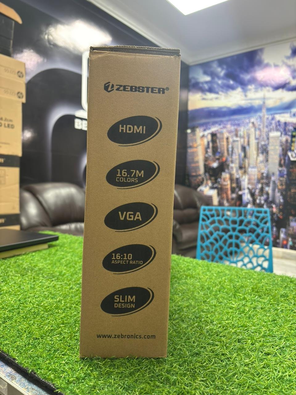 ZEBSTAR 19 inch LED monitor box for desktop and CCTV use