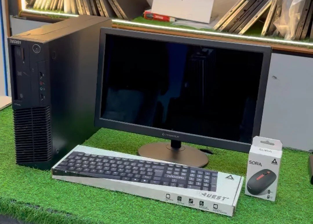 Lenovo ThinkCentre Intel Core i5 3rd Gen refurbished desktop with 19-inch monitor at Bestway Laptops