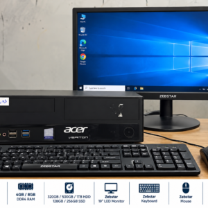 Acer Veriton back panel ports HDMI VGA USB Ethernet